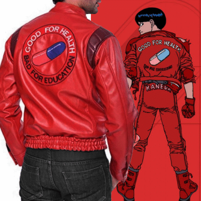 Akira Kaneda Red Capsule Leather Jacket - Gaming Cosplay Costume