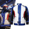 Overwatch Soldier 76 Blue Leather Jacket – Gaming Cosplay Costume - Image 3