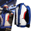 Overwatch Soldier 76 Blue Leather Jacket – Gaming Cosplay Costume - Image 2