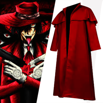 Alucard Hellsing Halloween Costume Red Coat - Gaming Cosplay Costume