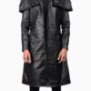 Men’s Classic Black Leather Duster