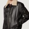 Men’s Jimmy Leather Aviator Bomber Jacket With Shearling Collar - Image 2