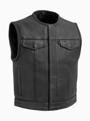 Men’s Lowside Motorcycle Leather Vest