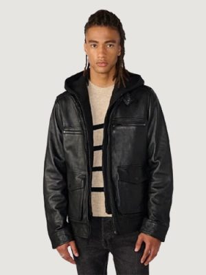 Men’s Adrian Leather Black Jacket