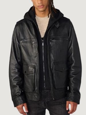 Men’s Adrian Leather Black Jacket