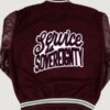 Men’s Alabama A&M University Motto 3.0 Varsity Maroon Jacket - Image 2
