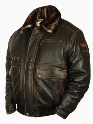Men’s Arizona Route 66 Vintage Brown Leather Jacket