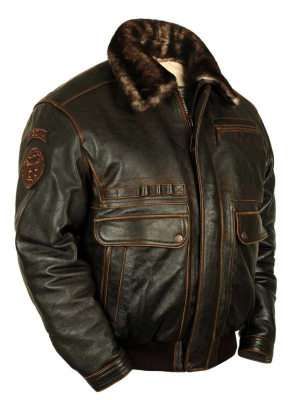 Men’s Arizona Route 66 Vintage Brown Leather Jacket