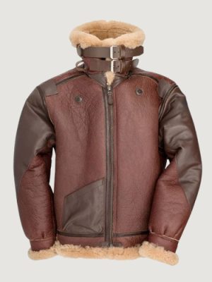 Men’s B-3 Bomber 1941 Pearl Harbor Brown Leather Jacket