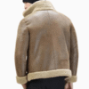 Men’s B3 Brown RAF Flight Sheepskin Shearling Leather Jacket - Image 2