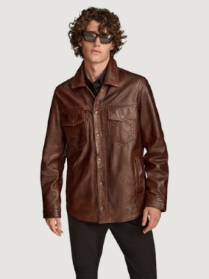 Men’s Beckett Shirt Brown Jacket