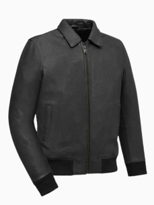 Men’s BiTurbo Leather Black Motorcycle Jacket