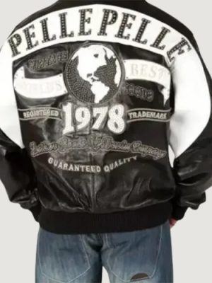 Men’s Black Pelle Pelle Studded Jacket