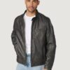 Men’s Brent Leather Black Jacket