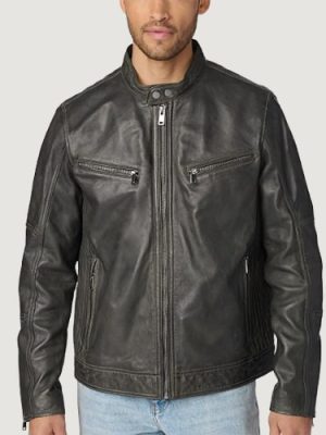 Men’s Brent Leather Black Jacket