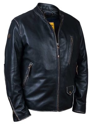 Men’s Brickyard 400 Vintage Black Leather Jacket