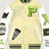 Men’s Champion Pelle Pelle Cream Varsity Jacket