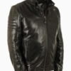 Men’s Chandler Route 66 Black Leather Jacket