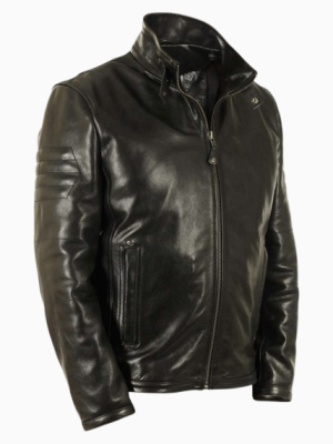 Men’s Chandler Route 66 Black Leather Jacket