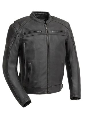 Men’s Chaos Leather Black Motorcycle Jacket