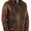 Men’s Chicago Route 66 Vintage Brown Leather Jacket