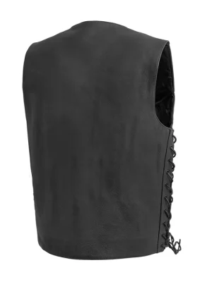 Men’s Deadwood Motorcycle Western Style Leather Vest