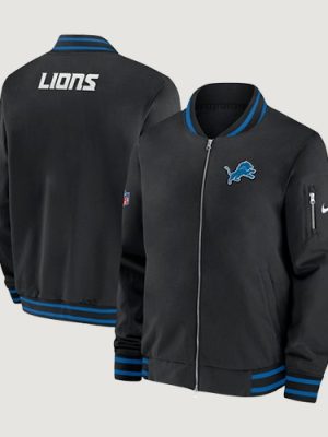 Men’s Detroit Lions Sideline Black Jacket
