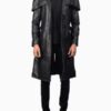 Men’s Deux Black Leather Duster - Image 2
