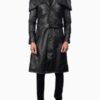 Men’s Deux Black Leather Duster