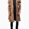 Men’s Deux Brown Leather Duster - Image 2