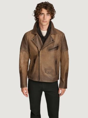 Men’s Dom Brown Padded Moto