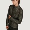 Men’s Ethan Moto Black Racer Jacket