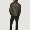 Men’s Ethan Moto Black Racer Jacket - Image 2