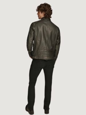 Men’s Ethan Moto Black Racer Jacket