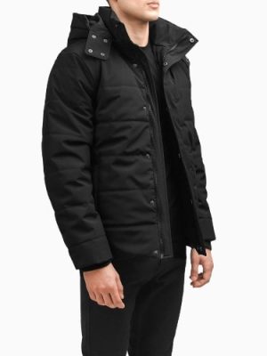 Men’s Exton Black Hooded Down Puffer Jacket
