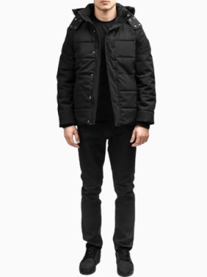 Men’s Exton Black Hooded Down Puffer Jacket
