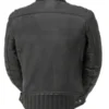 Men’s Top Performer Motorcycle Black Leather Jacket - Image 2