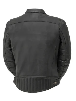 Men’s Top Performer Motorcycle Black Leather Jacket