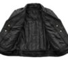 Men’s Fillmore Motorcycle Black Leather Jacket - Image 2