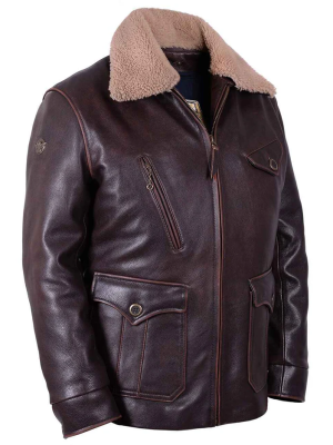 Men’s Graham Paige Vintage Brown Leather Jacket
