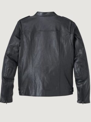 Men’s H-D Flex Layering System Captains Leather Jacket Black Outer Layer