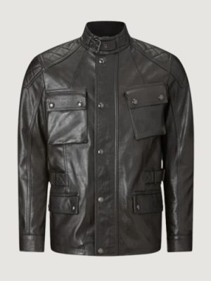 Men’s Hand Waxed Leather Black Turner Motorcycle Jacket