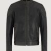 Men’s Hand Waxed Leather Legacy Outlaw Antique Black Jacket