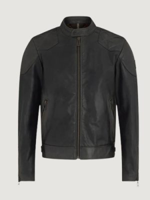 Men’s Hand Waxed Leather Legacy Outlaw Antique Black Jacket
