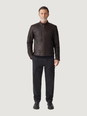 Men’s Hand Waxed Leather Legacy Outlaw Antique Brown Jacket