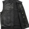 Men’s Highside Motorcycle Leather Vest - Image 2