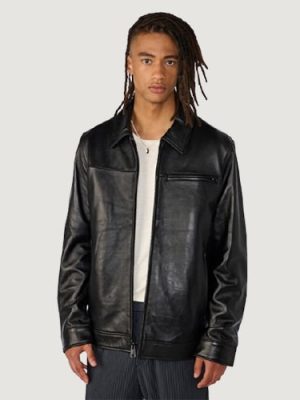 Men’s Hunter Shirt Collar Black Jacket With Thinsulate