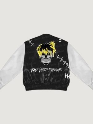 Men’s Juice WRLD Legends Never Die Black & White Varsity Jacket