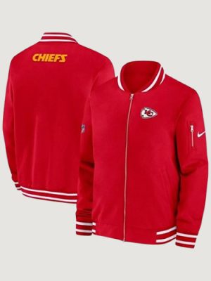 Men’s Kansas City Chiefs Sideline Red Bomber Jacket