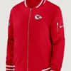 Men’s Kansas City Chiefs Sideline Red Bomber Jacket
